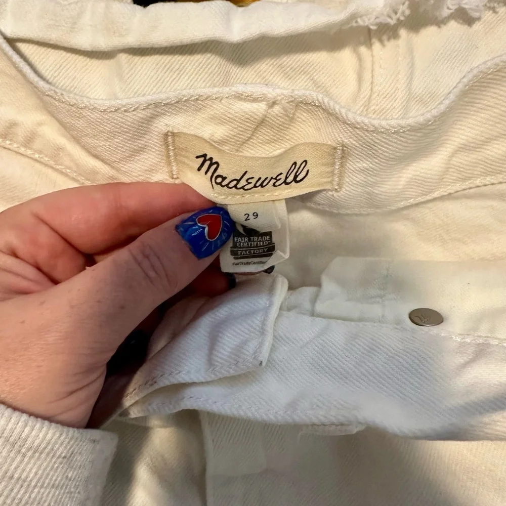 Madewell White Denim Midi Skirt - Picture 3 of 3